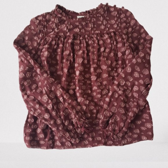 Aritzia Wilfred Lourdes Blouse, Truffle, XS - Picture 1 of 11